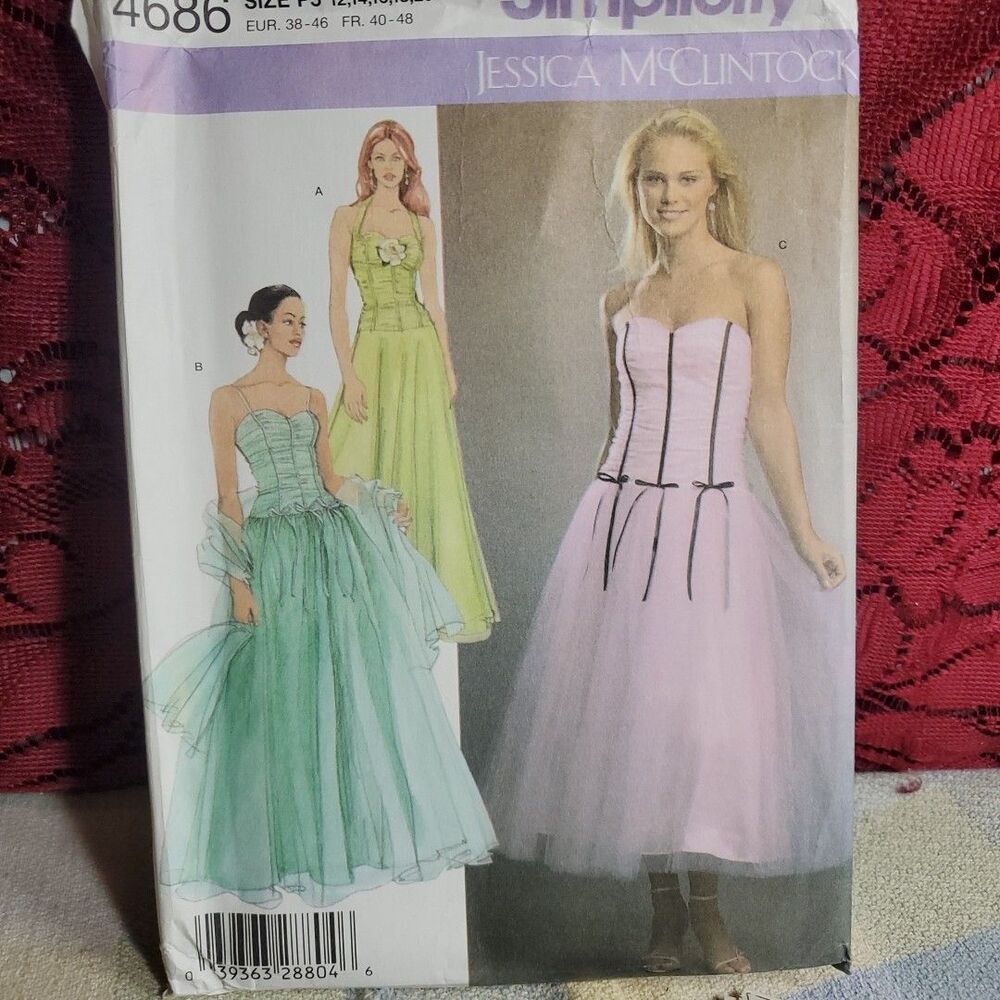 Simplicity Sewing Pattern 4686 Sz‎ P5 12–20 Womens 2006 Pre-Owned